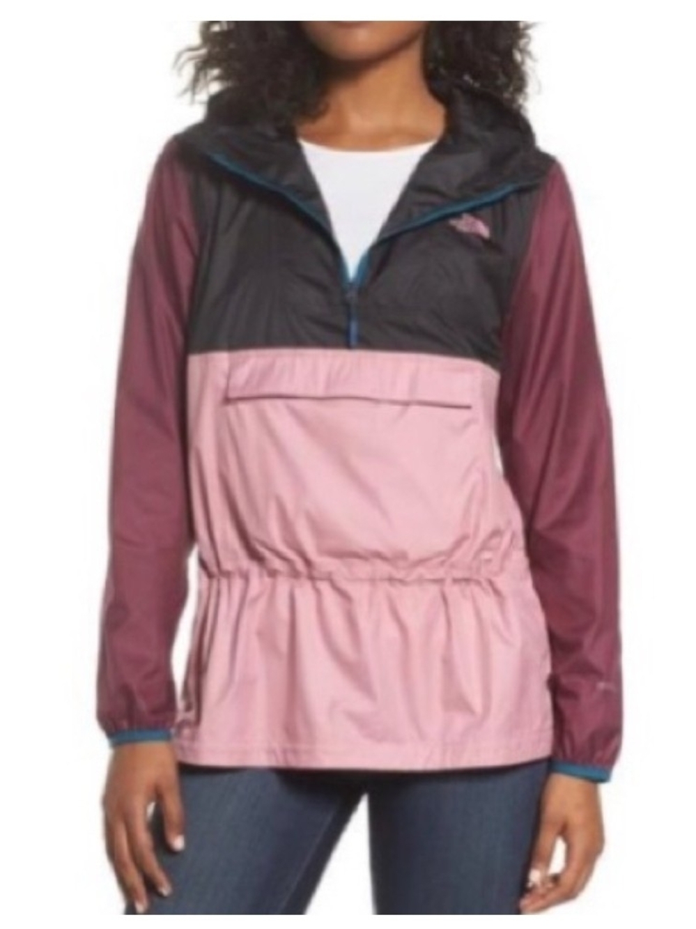 The North Face🔥Hooded Anorak Jacket in Black, Pink & Maroon🔥